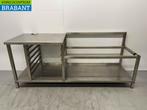RVS Werktafel Tafel Onderstel 207,5 x 70 x 85 cm Horeca, Zakelijke goederen, Horeca | Meubilair en Inrichting, Ophalen of Verzenden