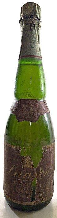 1975 Lanson, Vintage - Champagne - 2 Flessen (0.75 liter), Verzamelen, Wijnen