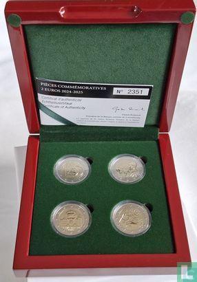 Luxemburg combinatie set 2025 (PROOF) 2 euro herdenkings..., Timbres & Monnaies, Monnaies | Europe | Monnaies euro, Envoi
