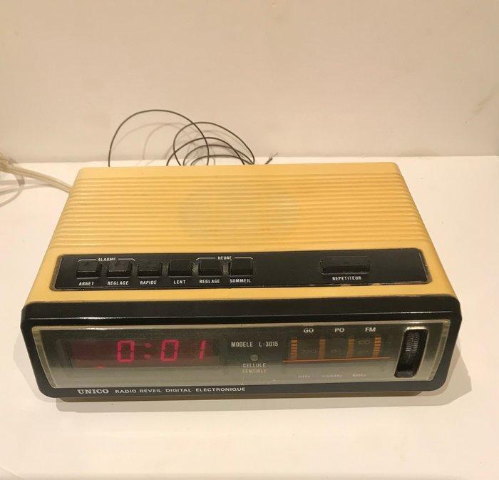 Wekker, radio - Unico - Vintage Plastic - 1960-1970, Antiek en Kunst, Kunst | Designobjecten