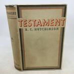 Signed; R.C. Hutchinson - Testament - 1938