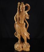 Three Extra-large wooden sculptured statues - Kongo Rikishi