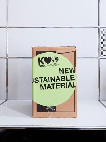 Kartell - Conteneur - Corbeille à papier - Argent mat -