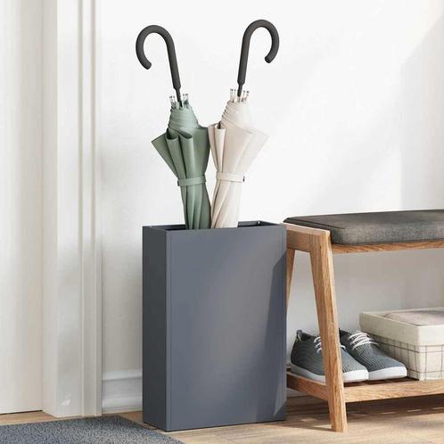 vidaXL Opslaghaak & Rek met opslag Antraciet 28 x 12 x 41 cm, Huis en Inrichting, Woonaccessoires | Paraplubakken, Nieuw, Verzenden