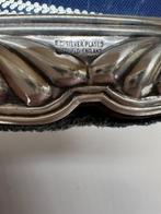 Sheffield - Fotolijst - Zilver, Fluweel, Glas - R.C, Antiek en Kunst, Curiosa en Brocante