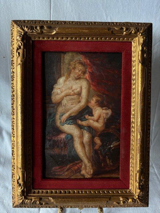 Peter Paul Rubens (1577-1640) - Venere e cupido, Antiek en Kunst, Kunst | Schilderijen | Klassiek