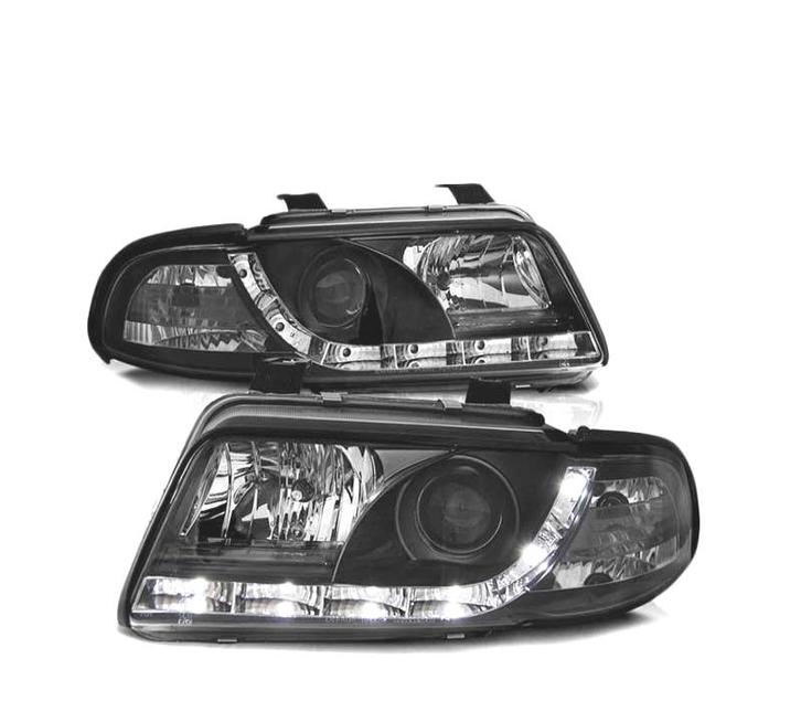 Phares Led Pour Audi A4 B5 99-00 Noir, Autos : Pièces & Accessoires, Éclairage, Envoi