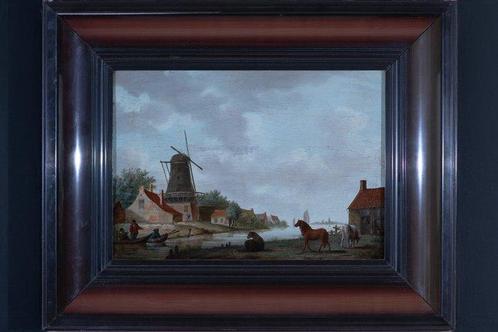 Dutch School (XVII) - Animated Landscape - NO RESERVE, Antiek en Kunst, Kunst | Schilderijen | Klassiek