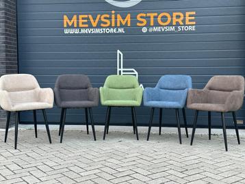 Lina® Nova - Velvet Eetkamerstoelen - Set van 4 - €240, Verzenden