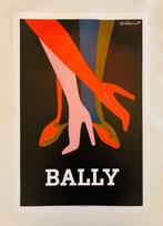 Bernard Villemot - Bally Shoes - (linen backed on canvas) -, Antiek en Kunst, Kunst | Tekeningen en Fotografie