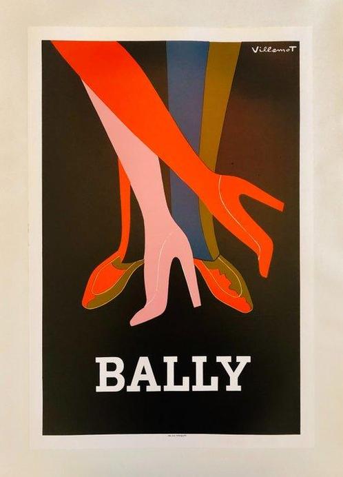 Bernard Villemot - Bally Shoes - (linen backed on canvas) -, Antiek en Kunst, Kunst | Tekeningen en Fotografie