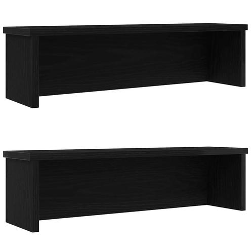 vidaXL Keukenrekken stapelbaar 2 st 60x15x16 cm zwart, Huis en Inrichting, Keuken | Keukenbenodigdheden, Nieuw, Verzenden