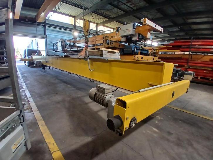 SWF enkelligger bovenloopkraan  ± 14.000 mm x 5t 001639U, Doe-het-zelf en Bouw, Gereedschap | Overige machines, Gebruikt, Ophalen