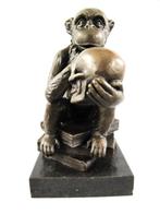 Singe avec Crâne signé RODIN et sceau de qualité Crâne -, Nieuw