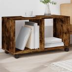 vidaXL Rolkast 72x33x42,5 cm bewerkt hout gerookt, Huis en Inrichting, Verzenden, Nieuw