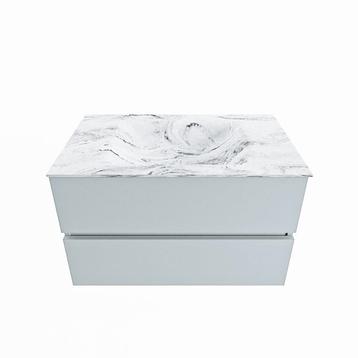 MONDIAZ VICA-DLUX 80cm badmeubel onderkast Clay 2 lades., Ophalen of Verzenden, Overige typen