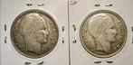 Frankrijk. 20 Francs 1933 & 1938 Turin (2 coins) (Zonder, Postzegels en Munten