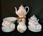 Service à thé Biedermeier 16 pièces vers 1850 - Porcelaine
