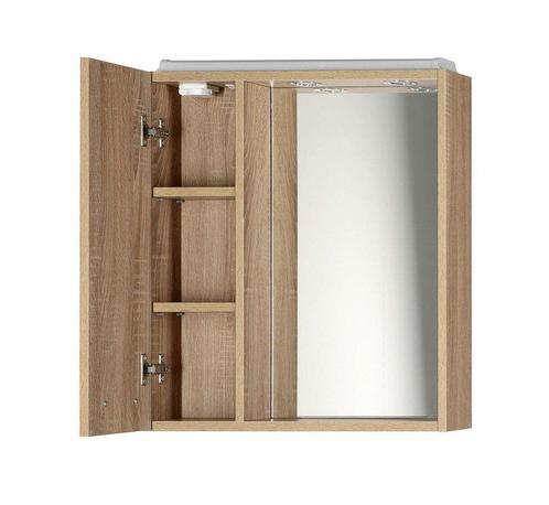 Spiegelkast 60x60x14 LED verlichting Eiken, Maison & Meubles, Salle de bain | Meubles de Salle de bain