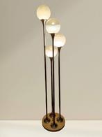 Staande lamp - Glas, Marmer, Staal, Antiek en Kunst