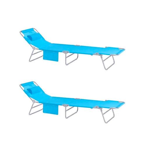 Tweedekans | SoBuy Ligstoelen - OGS35-B - Set van 2 -, Tuin en Terras, Tuinsets en Loungesets, Ophalen of Verzenden