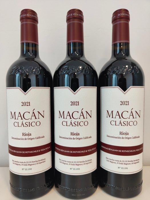 2021 Benjamin de Rothschild & Vega Sicilia, Macan Clásico -, Verzamelen, Wijnen