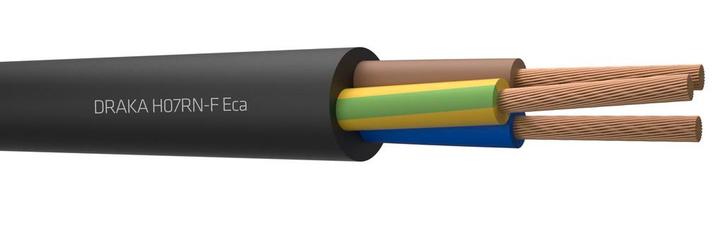 Draka H07RN-F Neopreen Kabel 3G1.5mm² Zwart - 817308 [10, Doe-het-zelf en Bouw, Elektriciteit en Kabels, Verzenden