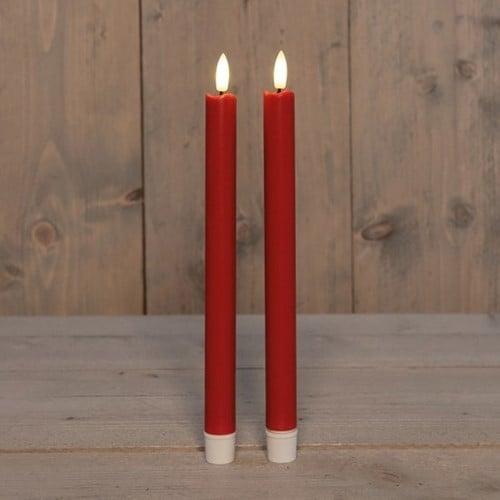 Ledkaars 3d flame candle rood annas collection d 2,5 h 23, Hobby en Vrije tijd, Knutselen, Nieuw