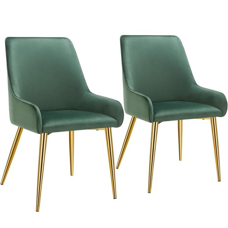 tectake Eetkamerstoel Avane, fluweeloptiek, draagkracht 120, Huis en Inrichting, Stoelen, Verzenden