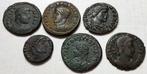 Romeinse Rijk. Group of 6x late Roman follis / nummus -