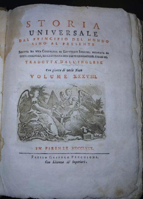 Scritto da una compagnia di letterati inglesi - Storia, Antiek en Kunst, Antiek | Boeken en Manuscripten