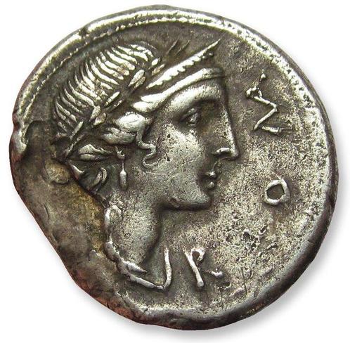 Romeinse Republiek. Man. Aemilius Lepidus, 114-113 v.Chr.., Postzegels en Munten, Munten | Europa | Niet-Euromunten