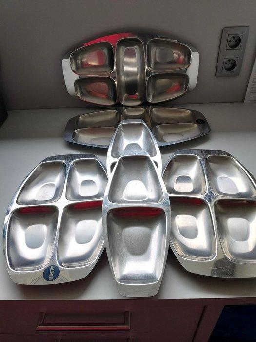 Alessi - Ufficio Tecnico Alessi - Dienblad (6) - Stainless, Antiek en Kunst, Antiek | Meubels | Stoelen en Sofa's