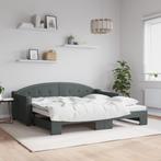 vidaXL Slaapbank met onderschuifbed 90x190 cm stof, Huis en Inrichting, Verzenden, Nieuw
