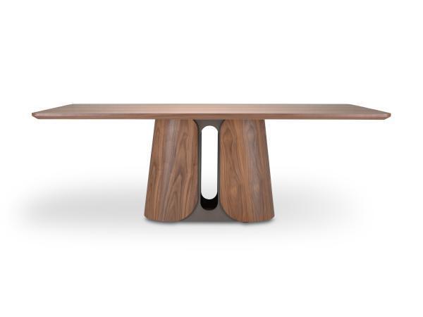 Veiling - Eettafel Walnoot 220x110x76 - Rechthoek ronde rand, Huis en Inrichting, Tafels | Eettafels