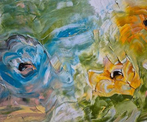 Frédérique Cantais (1966) - Prairie, Antiek en Kunst, Kunst | Schilderijen | Modern