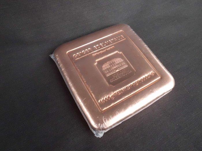 1 kilogram koper - 999 Geiger, Schloss Güldengossa. (Zonder, Timbres & Monnaies, Métaux nobles & Lingots