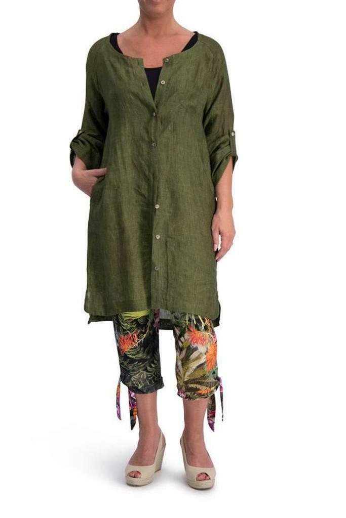 Blouse Gaya Ophilia linen maat 40/42, Kleding | Dames, Blouses en Tunieken, Verzenden