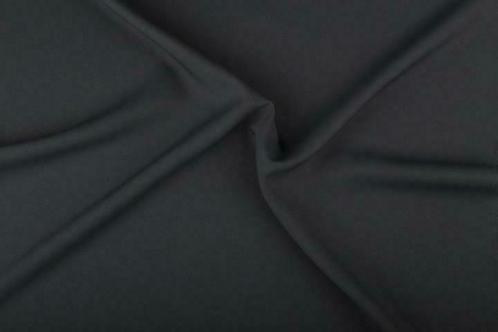 Bi-stretch stof donkergrijs - Polyester stof 50m op rol, Hobby & Loisirs créatifs, Tissus & Chiffons, Enlèvement ou Envoi