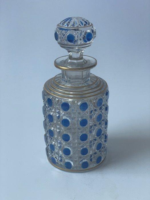 Baccarat - Parfumfles - blauwe diamanten pierreries -, Antiek en Kunst, Antiek | Glaswerk en Kristal