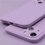 iPhone 13 Pro Max Square Silicone Hoesje - Zachte Matte Case, Telecommunicatie, Mobiele telefoons | Hoesjes en Screenprotectors | Apple iPhone