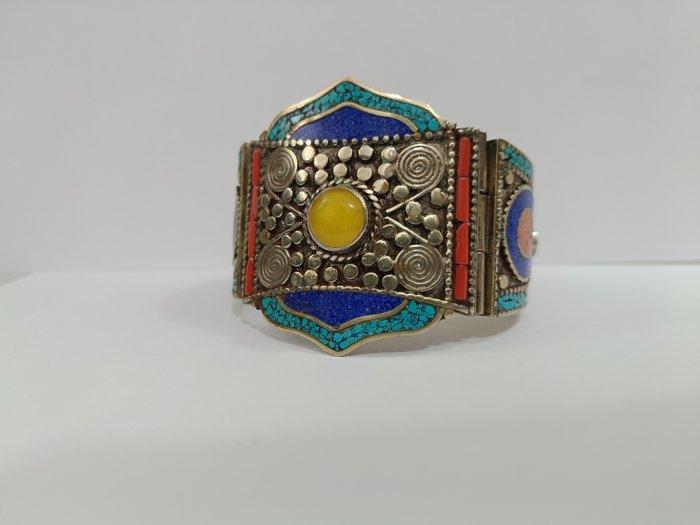 Zonder Minimumprijs - Armband Zilver Koraal - Turquoise, Handtassen en Accessoires, Armbanden