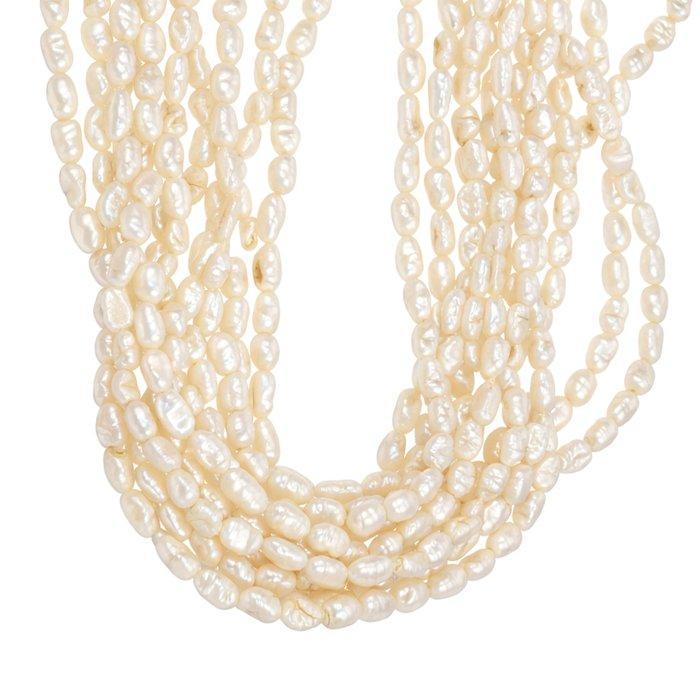 Zonder minimumprijs - Halsketting Zilver - Parel, Handtassen en Accessoires, Kettingen