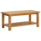 vidaXL Table basse 90x45x40 cm Bois de chêne massif, Maison & Meubles, Tables | Tables de salon, Neuf, Verzenden