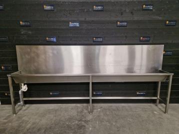 Wastafel | XXL wasbak | RVS | 350 cm