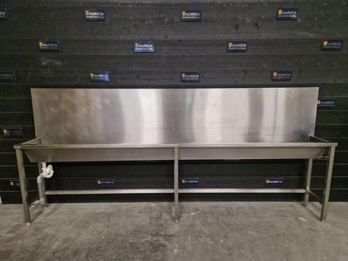Wastafel | XXL wasbak | RVS | 350 cm, Zakelijke goederen, Horeca | Meubilair en Inrichting, Gebruikt