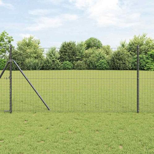 vidaXL Hekpalen 52 stuks Grijs Ø32 mm 170 cm Gegalvaniseerd, Tuin en Terras, Palen, Balken en Planken, Nieuw, Verzenden