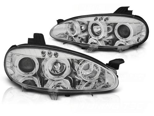 Koplampen dual halo rims MAZDA MX5 01-05 ANGEL EYES CHROOM, Auto-onderdelen, Verlichting, Nieuw, Ophalen of Verzenden