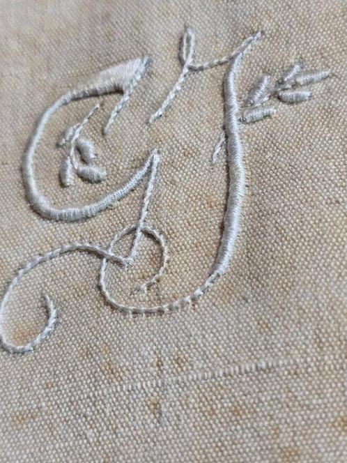 Drap de lit - 280 cm - 235 cm, Antiek en Kunst, Antiek | Tapijten, Tafelkleden en Textiel