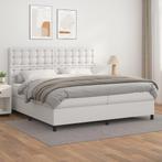 vidaXL Sommier à lattes de lit avec matelas Blanc, Maison & Meubles, Chambre à coucher | Lits, Verzenden, Neuf